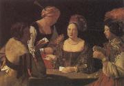 Georges de La Tour The Card-Sharp with the Ace of Diamonds Sweden oil painting artist
